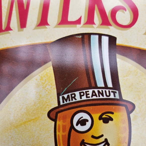 Vintage Mr. Peanut The Planters Peanut Co. Metal Oval Tray - Picture 2 of 13